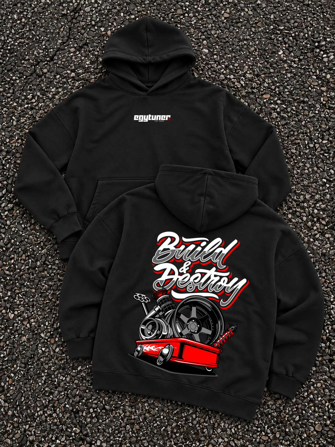 Build and Destroy hoodie black