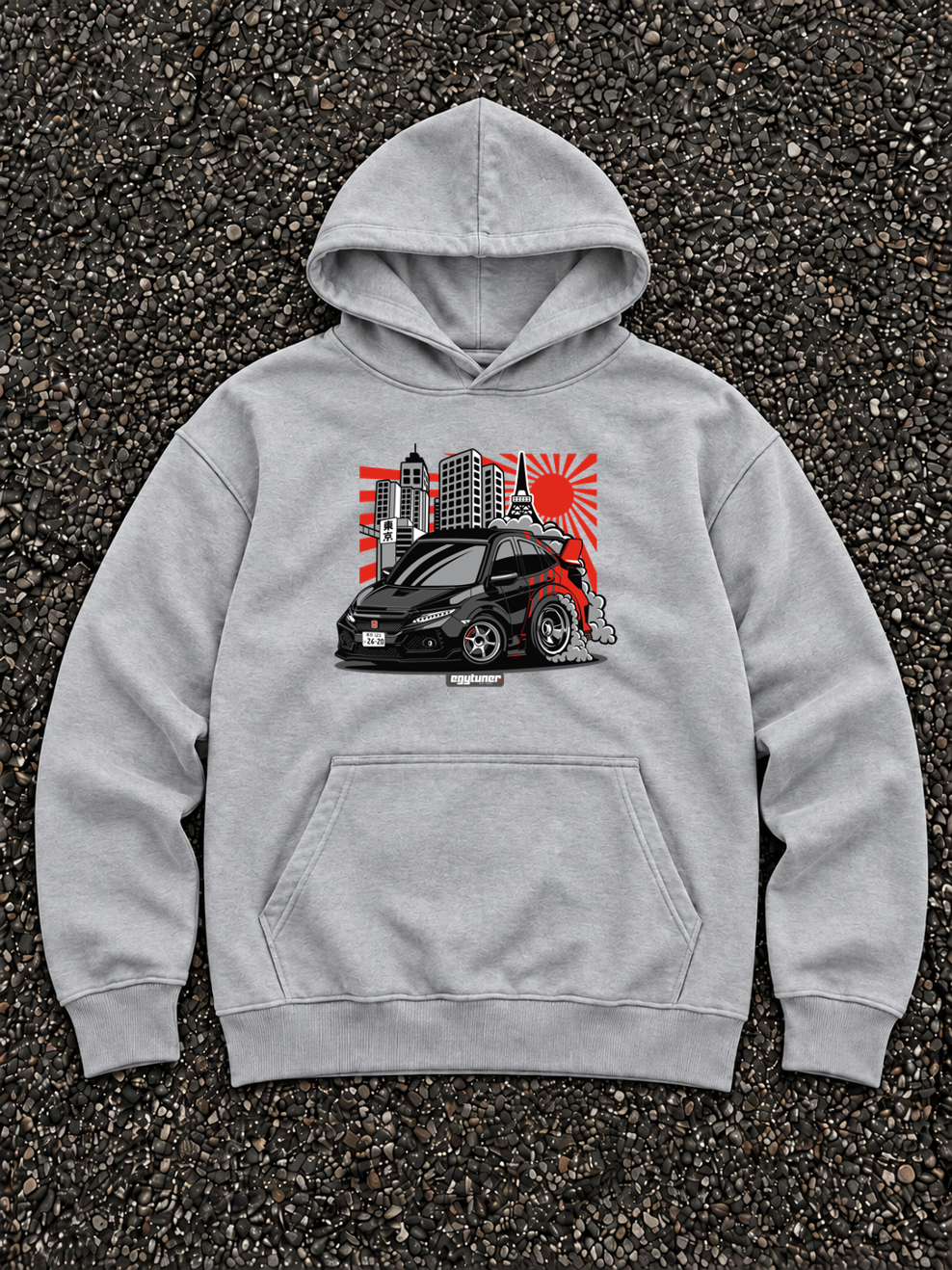 Type-R Japan hoodie Grey