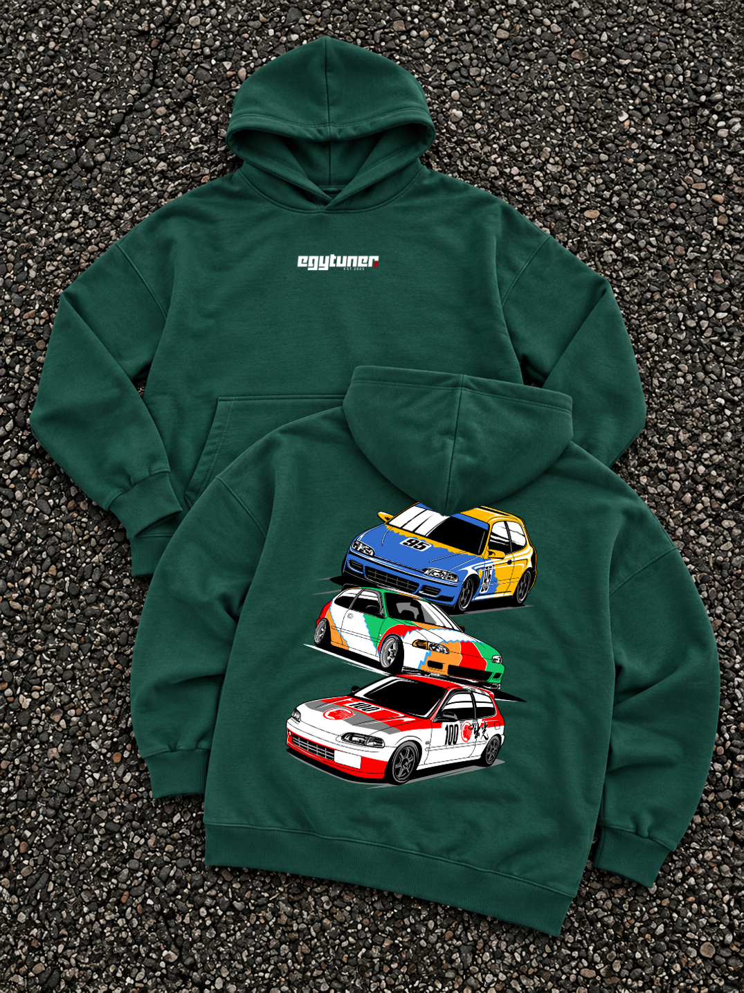 EG Racing hoodie green