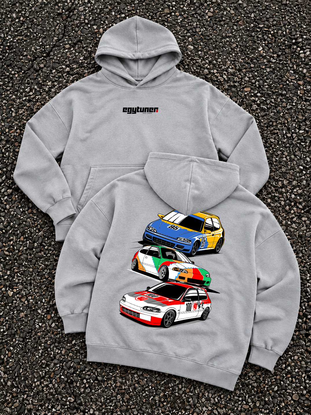 EG Racing hoodie grey