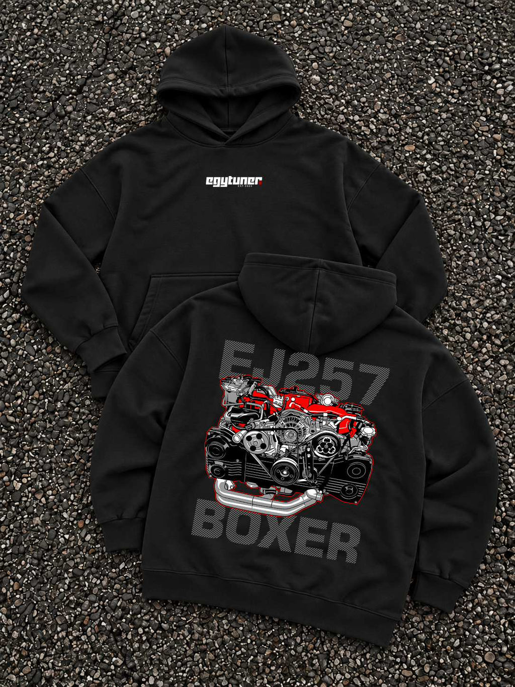 EJ257 BOXER hoodie black