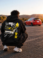 Civic EK Kanjo hoodie lifestyle photo