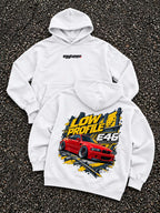 Low Profile E46 oversized hoodie White