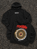 Rotilife oversized premium hoodie black