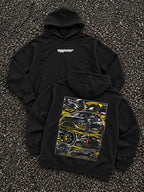 Monster Leon oversized hoodie Black