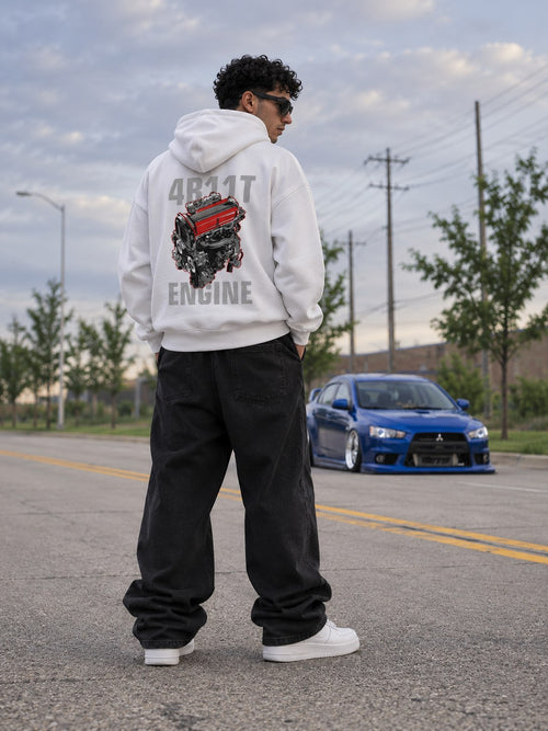 4B11T oversized hoodie lifestyle photo