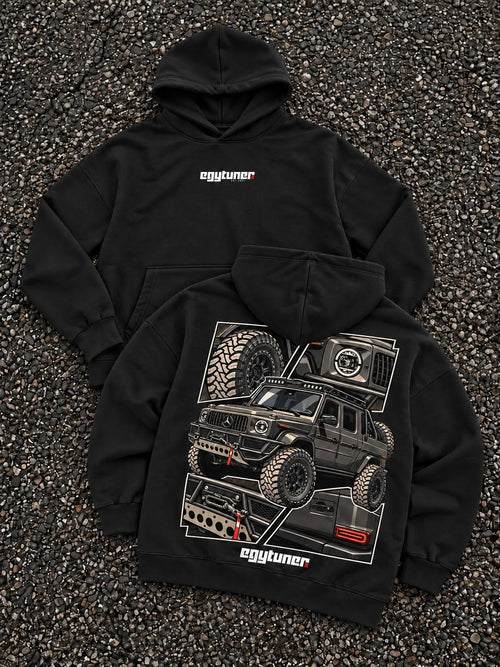 AMG G63 Pit26 black hoodie front and back