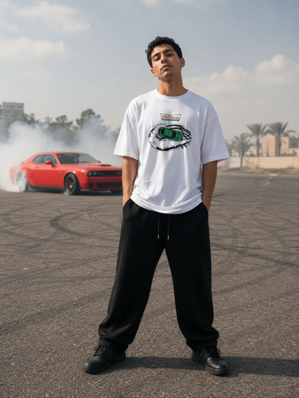 Fresh Donuts - Oversized Light Tee