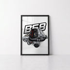 B58 Engine - Framed Poster