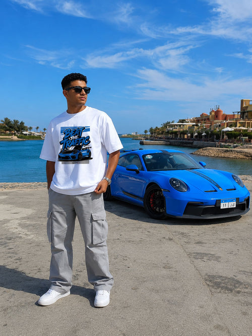 Beat The Traffic - Oversized Light Tee