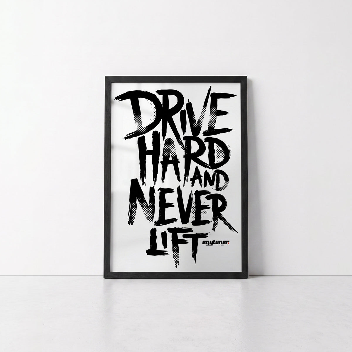 Drive Hard - Framed Poster