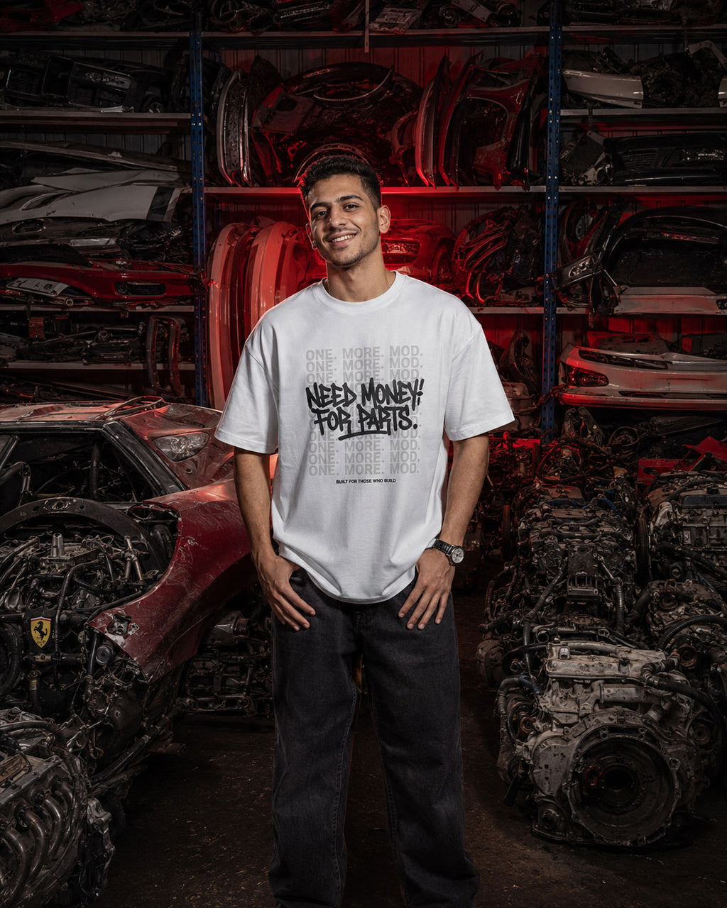 Money For Parts - Oversized Light Tee