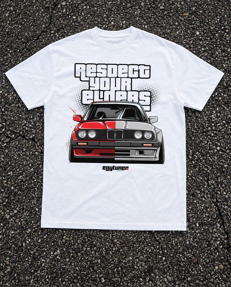 Respect Your Elders - Oversized Light Tee