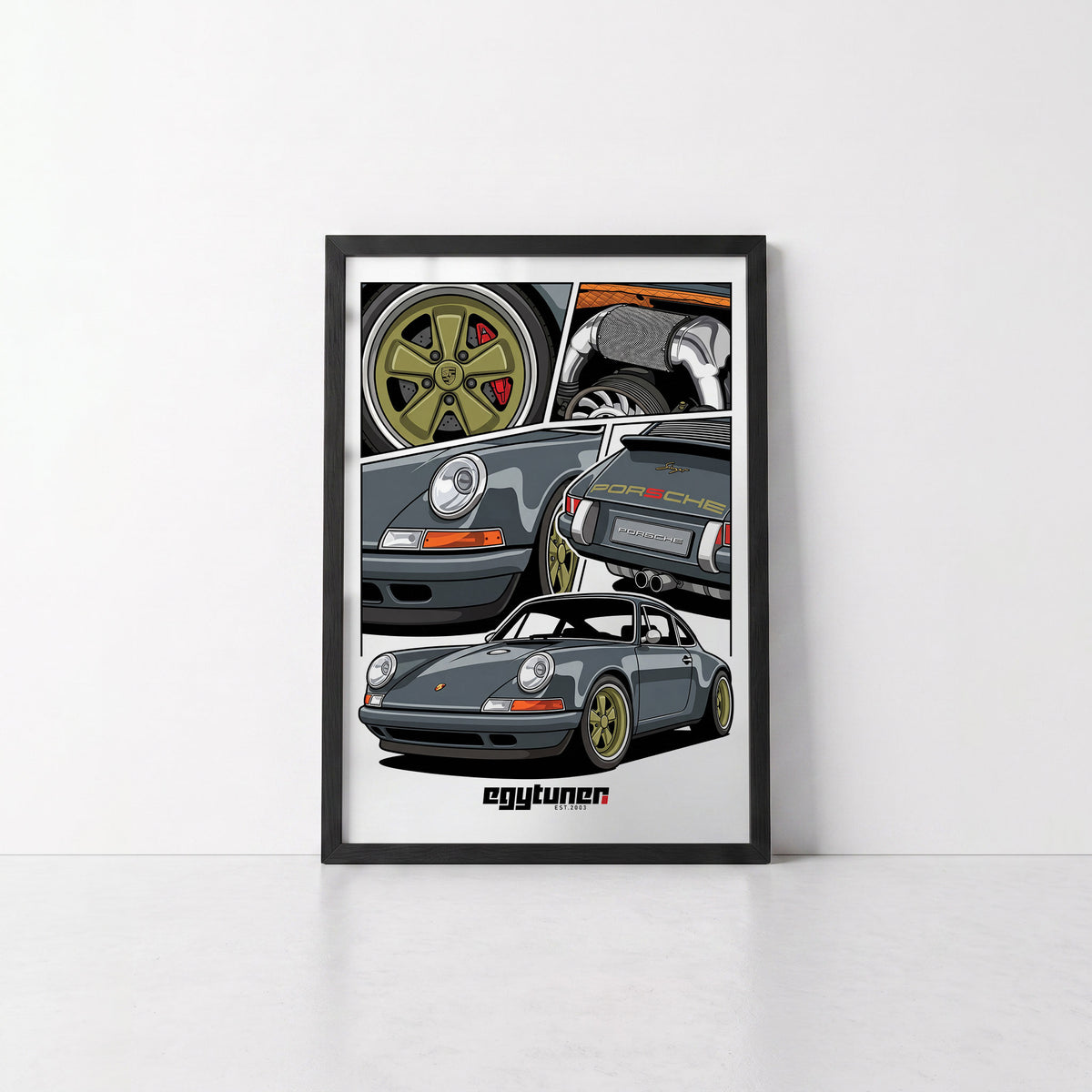 Restomod Porsche - Framed Poster